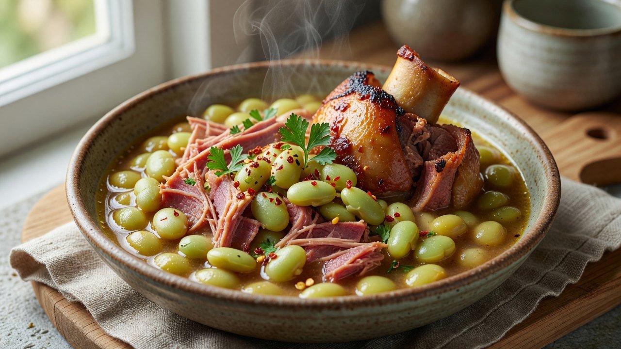 Ham Hocks and Lima Beans
