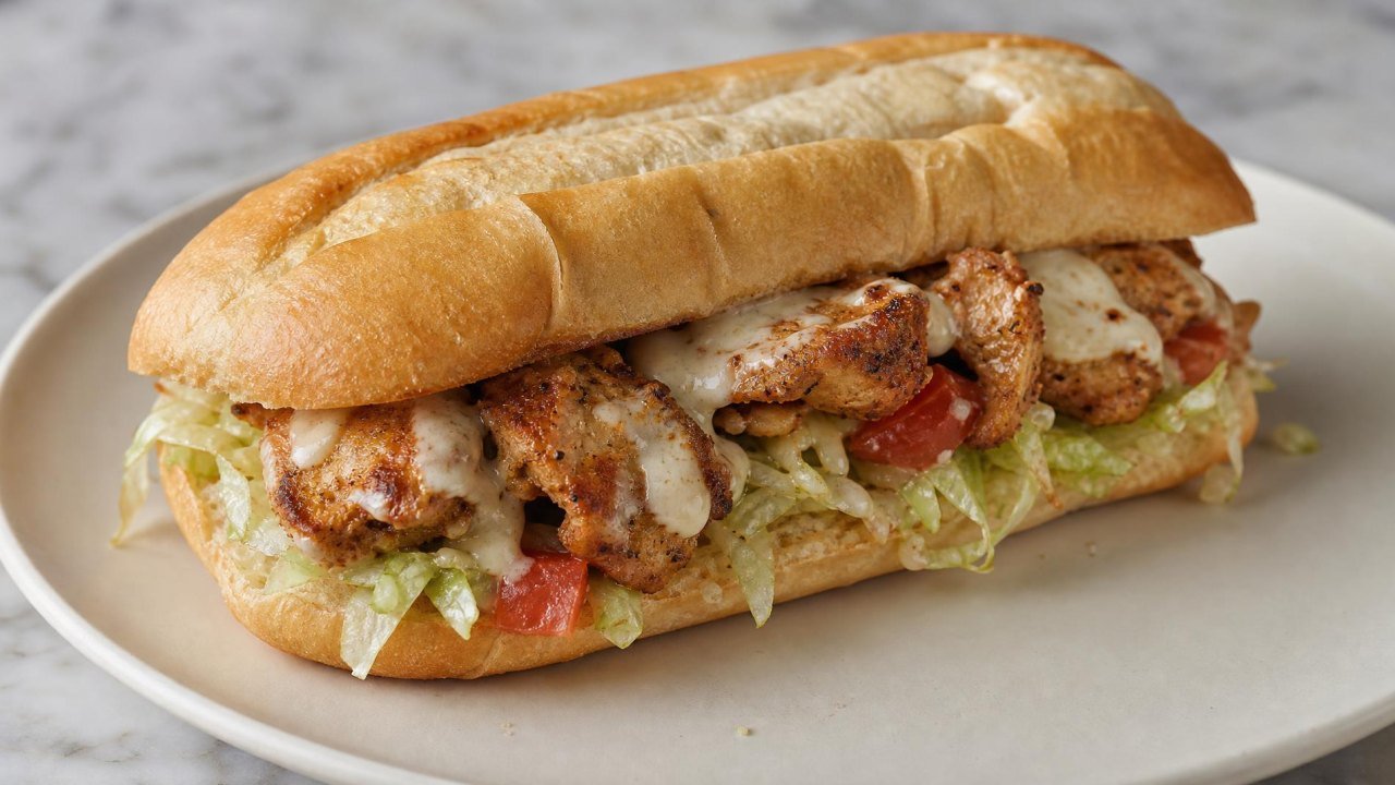 Hot Chicken Alfredo Subs