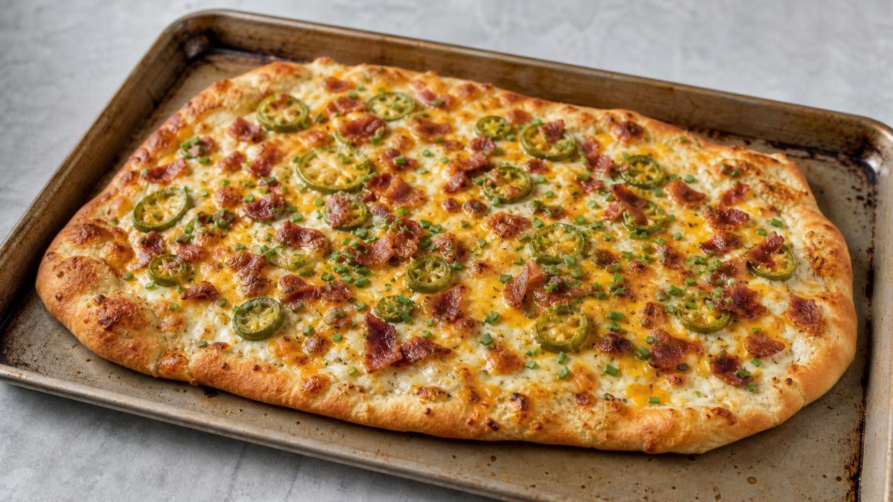 Jalapeño Bacon Ranch Flatbread