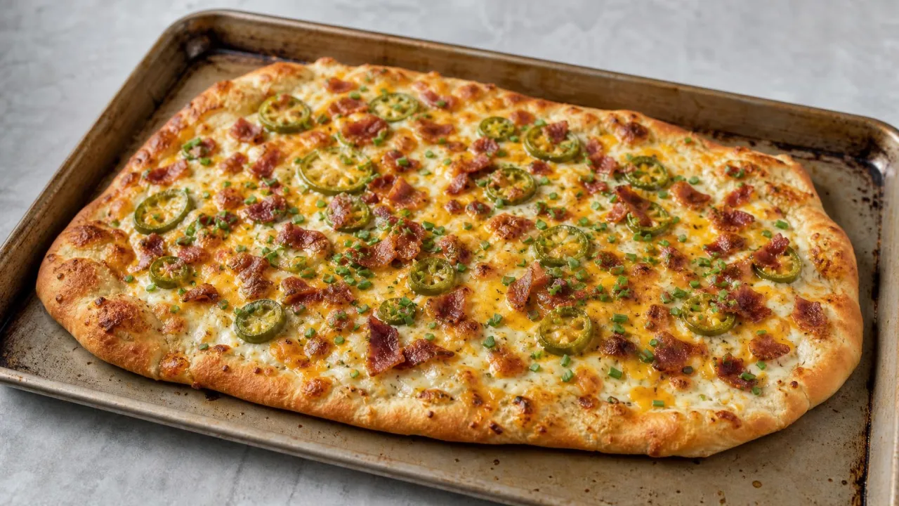 Jalapeño Bacon Ranch Flatbread