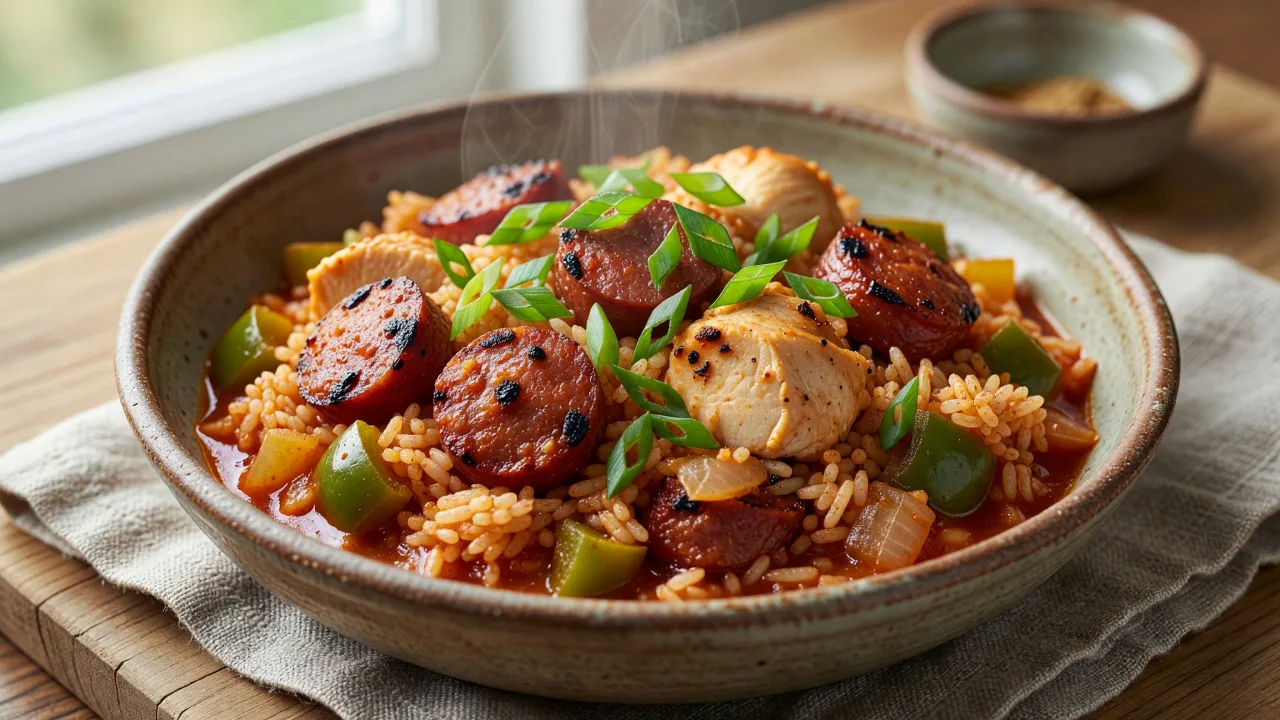 Classic Chicken and Sausage Jambalaya