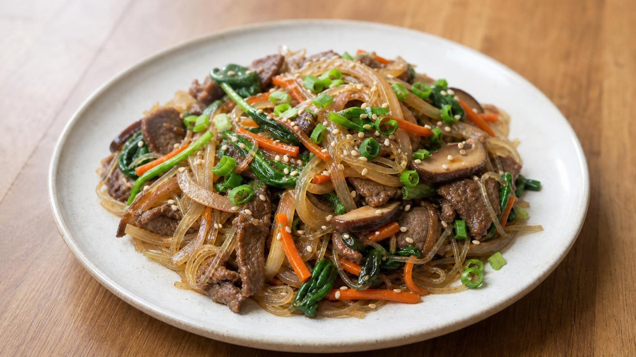 Japchae (Glass Noodle Stir Fry)
