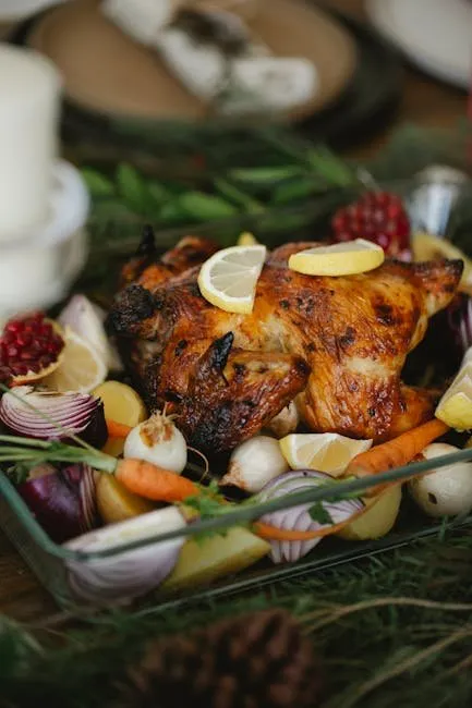 Lemon Garlic Roasted Chicken with Herbs