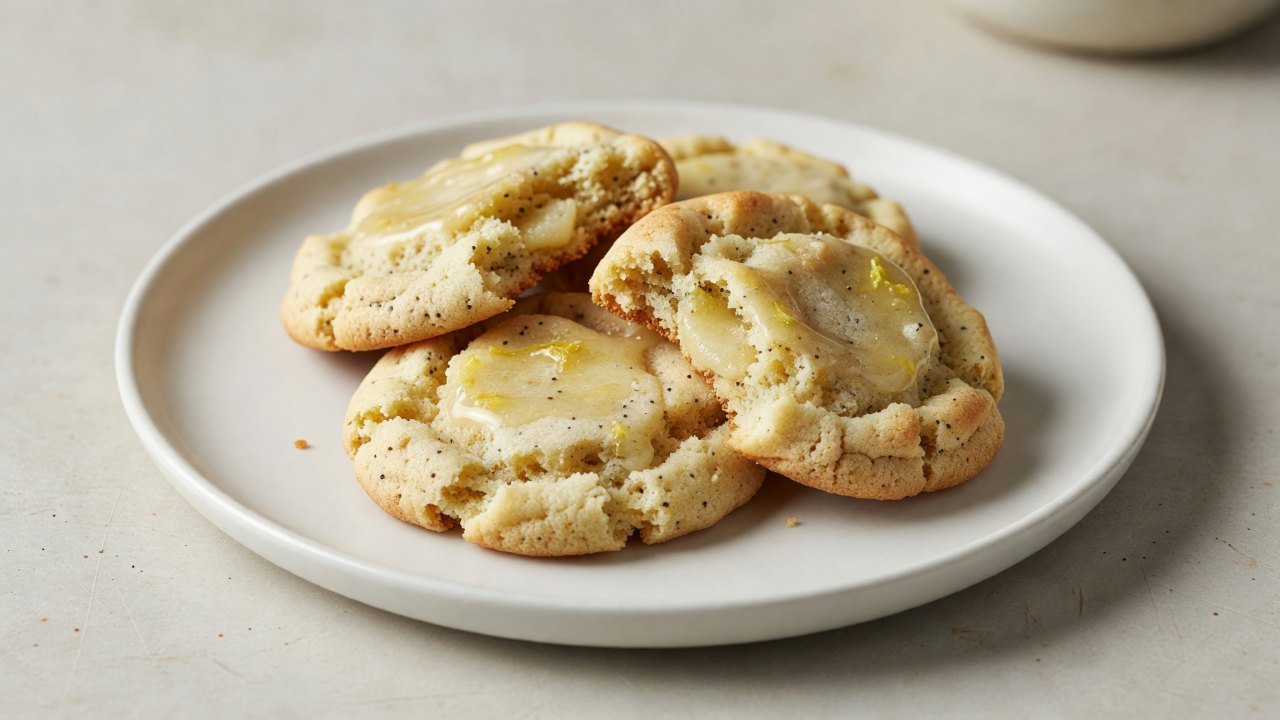 Classic Lemon Poppy Seed Stuffed Cookies