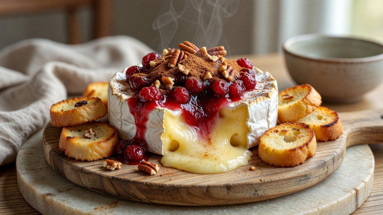 Massachusetts Cranberry Baked Brie