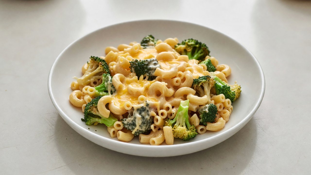 One-Pot Roasted Broccoli Cheddar Mac and Cheese