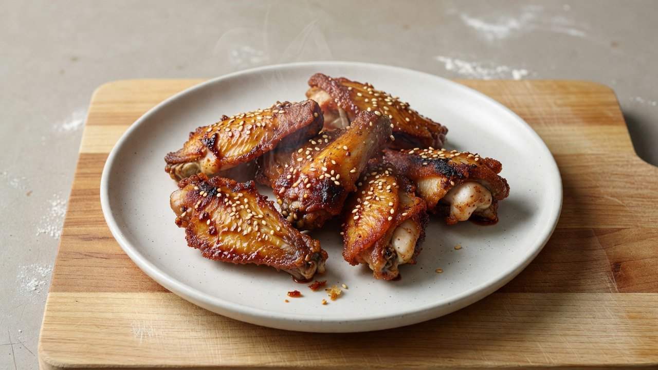 Oven-Crisped Gochujang Sesame Wings