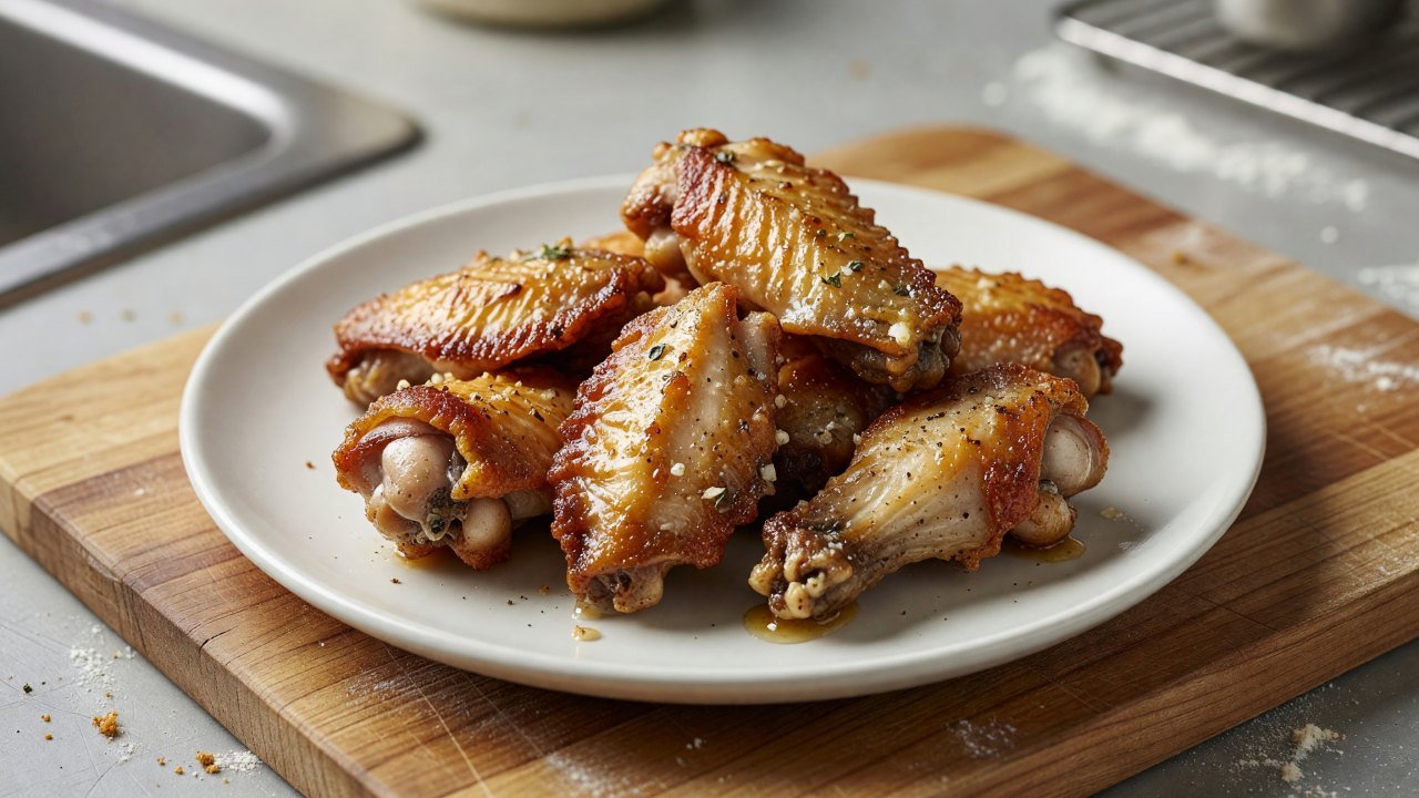 Oven-Crisped Miso Butter Wings