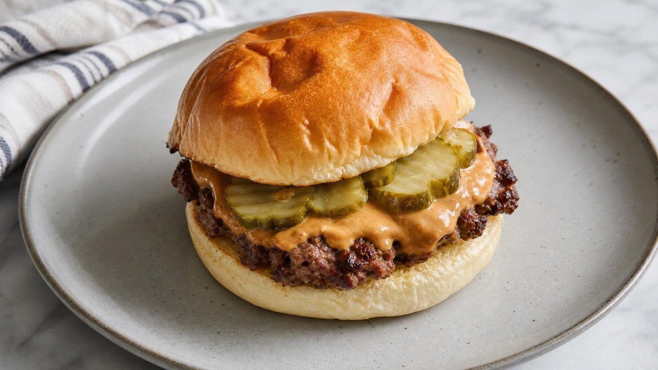 Peanut Butter Pickle Burgers