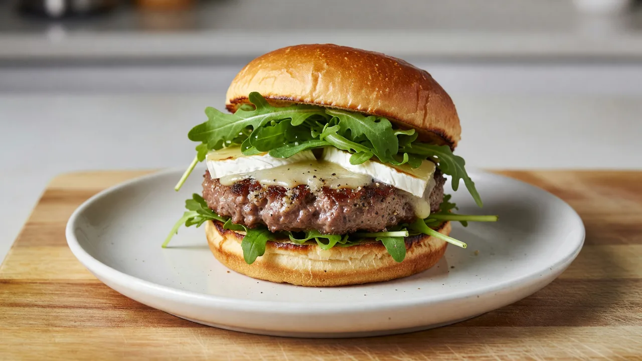 Classic Peppercorn Brie Burger