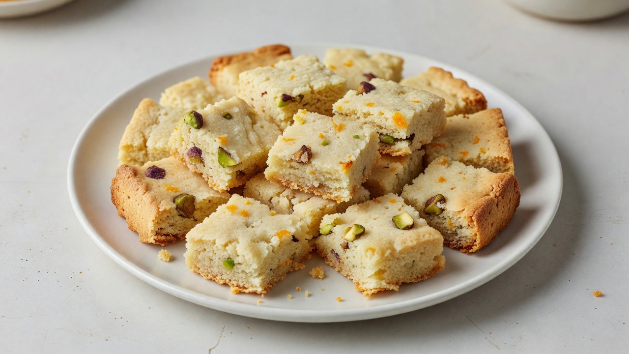 Pistachio Orange Shortbread