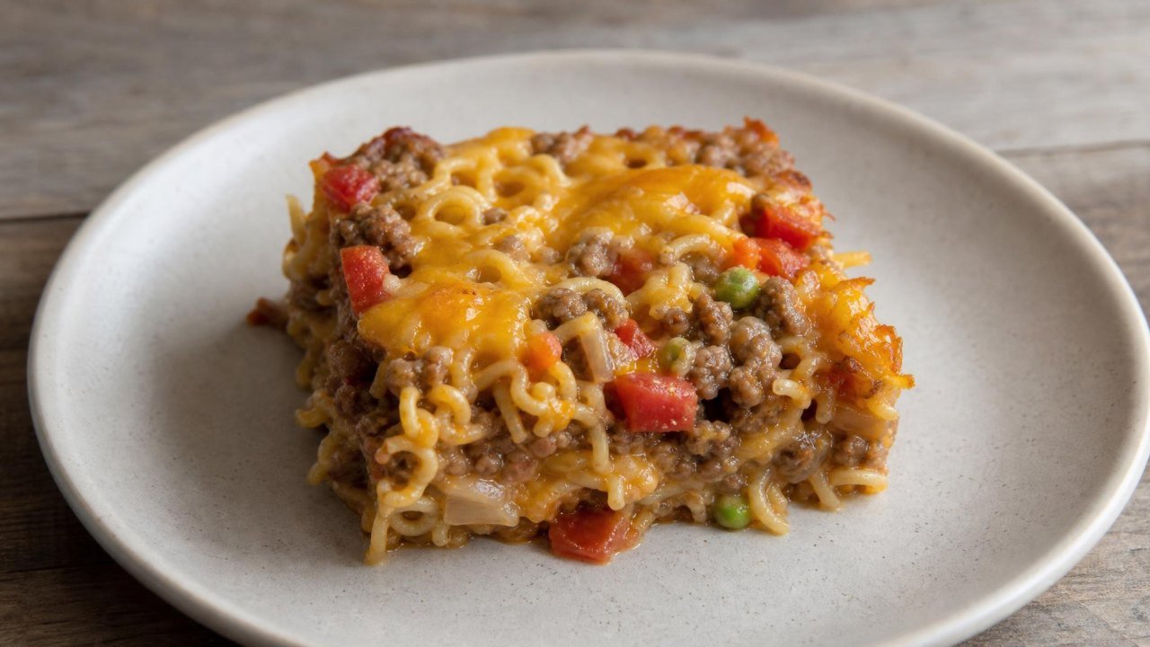 Ramen Lasagna Bake