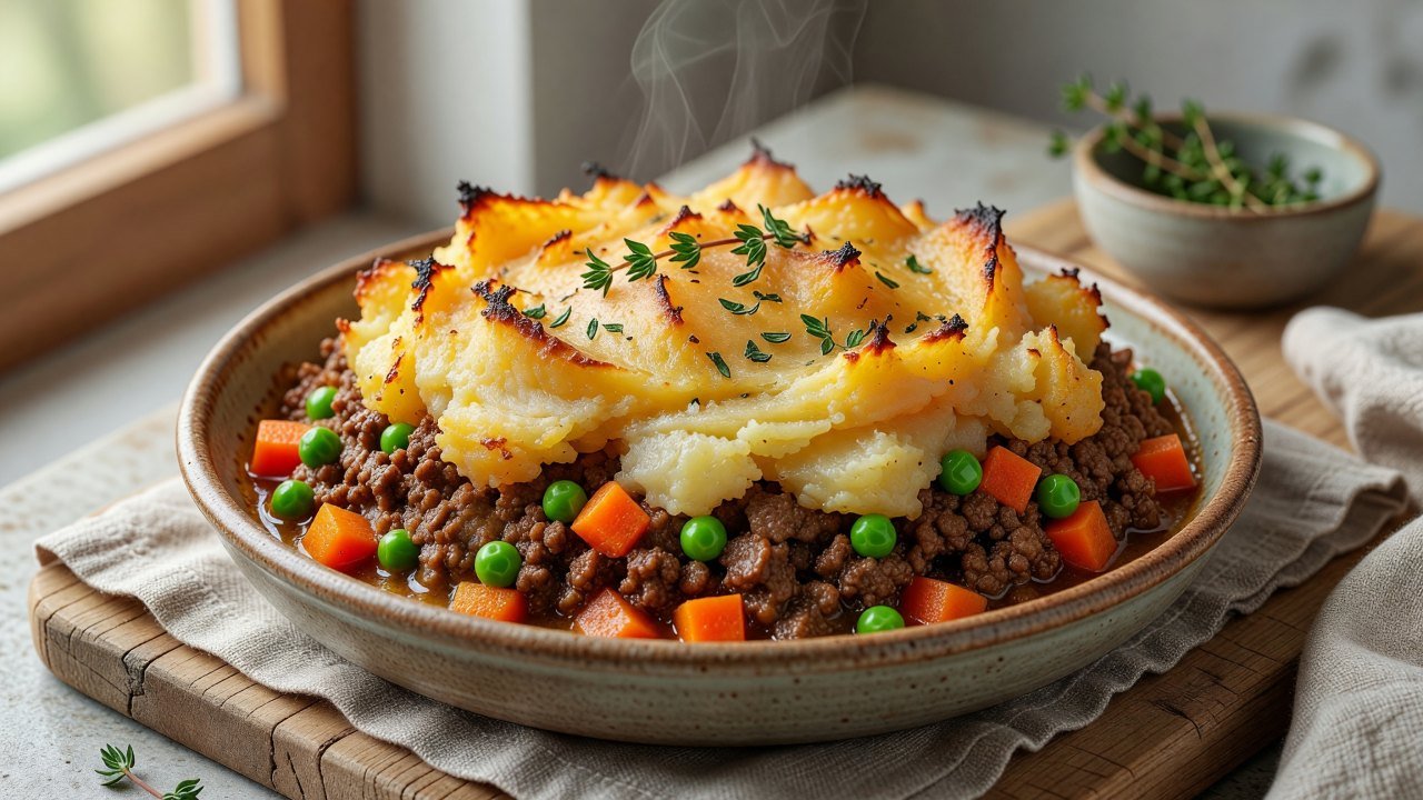 Shepherd's Pie with Sweet Potato Topping