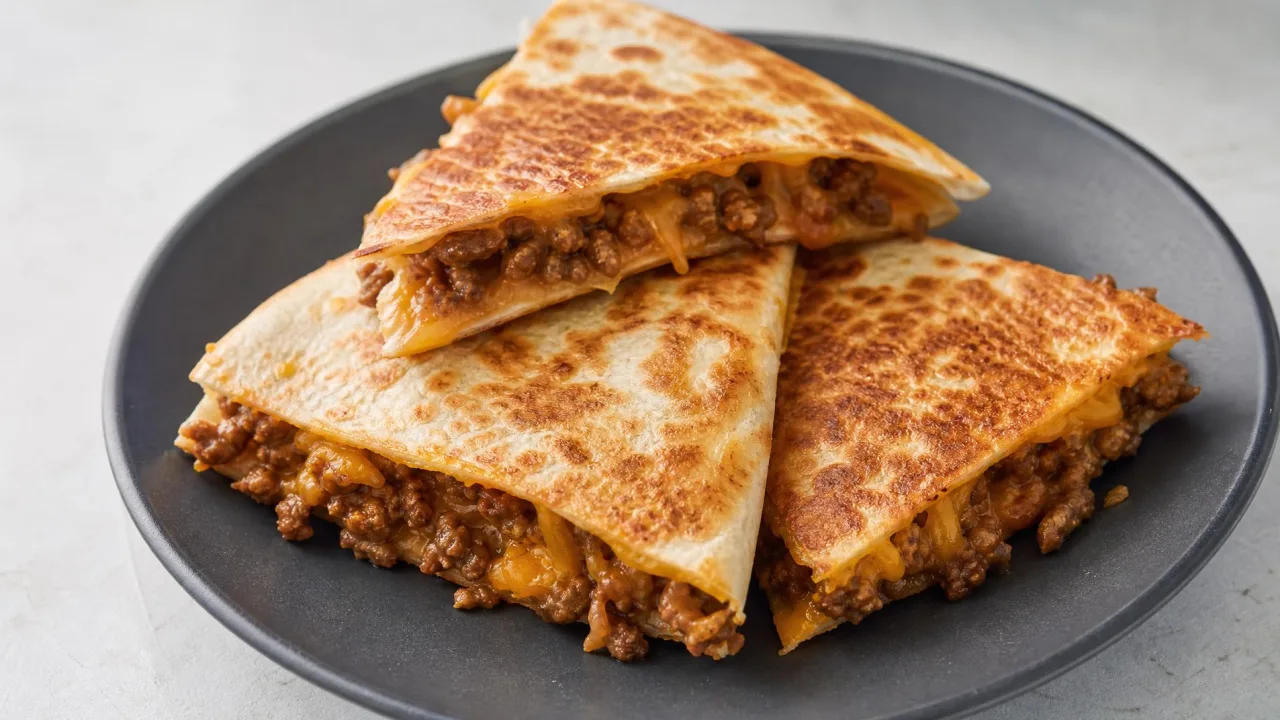 Classic Sloppy Joe Quesadilla Melts
