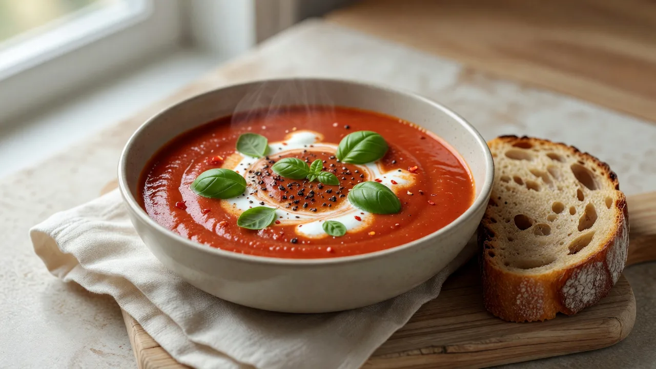 Slow Cooker Creamy Tomato Soup
