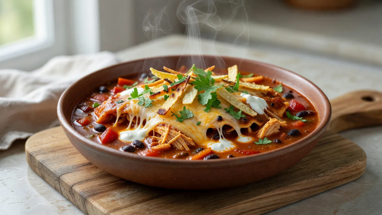 Slow Cooker Enchilada Soup