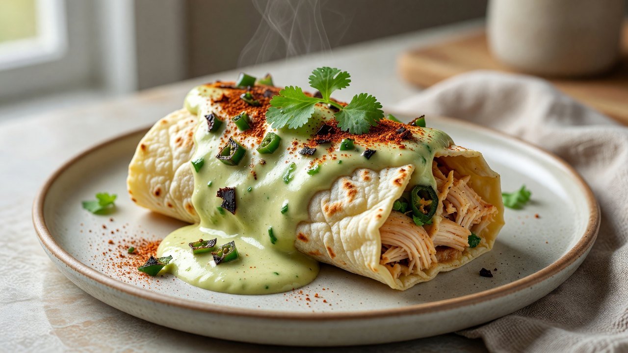 Smothered Burritos with Hatch Chiles