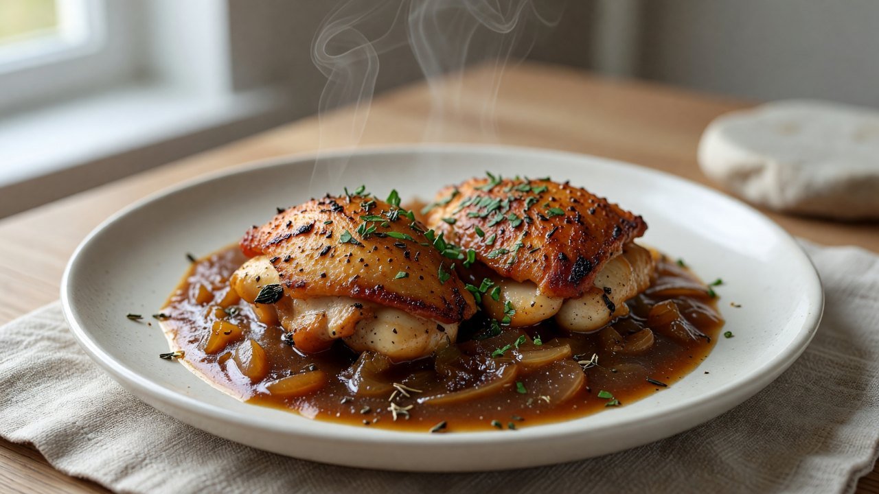 Smothered Chicken Thighs