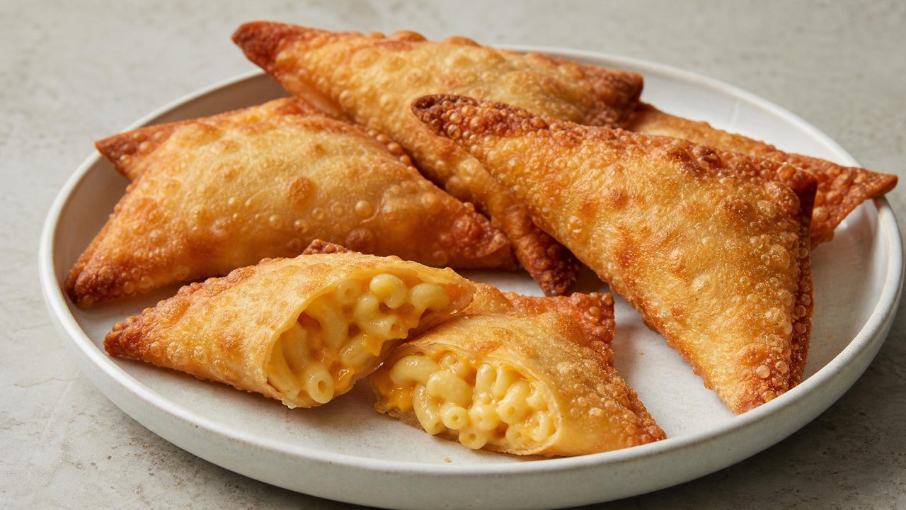Spicy Mac & Cheese Eggrolls recipe