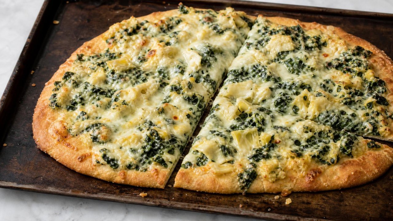 Spinach and Artichoke Pizza