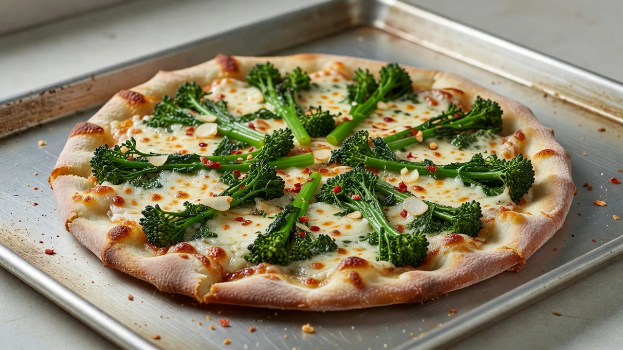 Classic Broccoli Rabe and Provolone Pizza