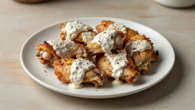 Air-Fryer Alabama White Sauce Wings