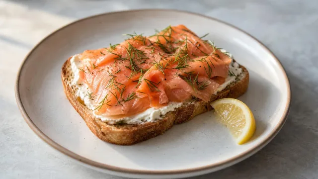Alaska Smoked Salmon Breakfast Toast