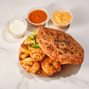 Andouille and Shrimp Po’ Boys
