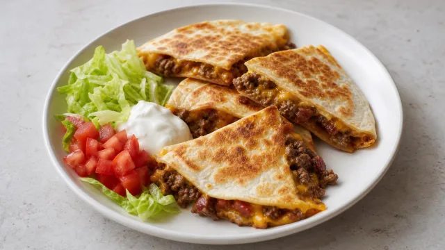 Bacon Cheeseburger Quesadillas