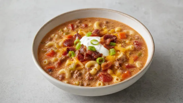 Bacon Cheeseburger Soup