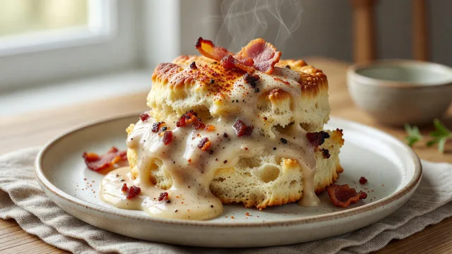 Bacon Cracklin’ Gravy