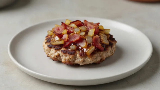 Bacon Onion Jam Turkey Burgers