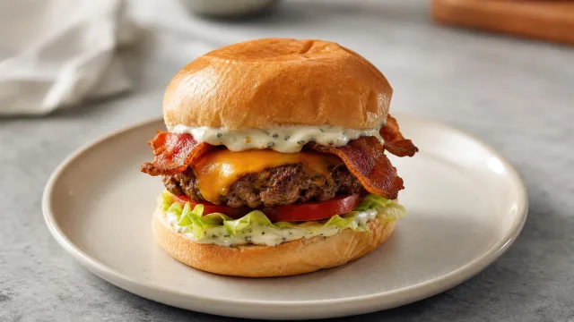 Bacon Ranch Cheeseburgers