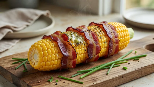 Bacon Wrapped Corn on the Cob