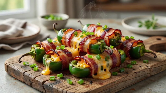 Bacon-Wrapped Jalapeño Poppers