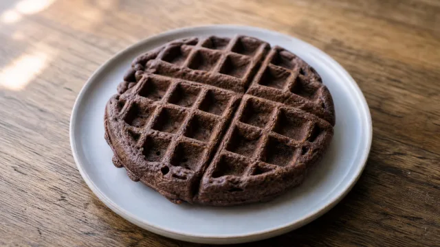 Blue Corn Johnnycake Waffles