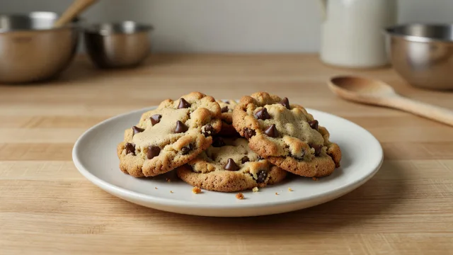 Brown Butter Rye Chocolate Chip Cookies