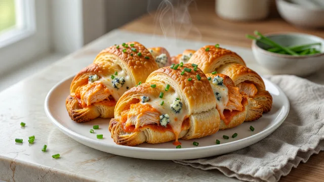 Buffalo Chicken Crescent Rolls