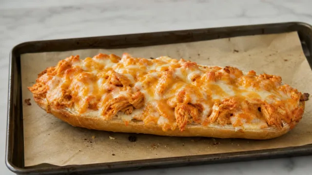 Buffalo Chicken French Bread Pizza