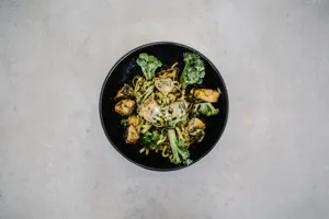 Buffalo Chicken Pasta Bake