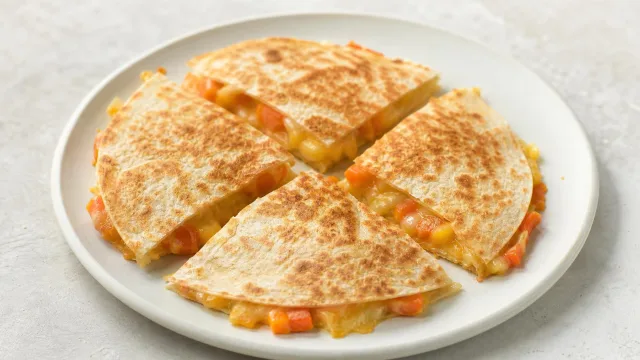 Candy Corn Quesadillas
