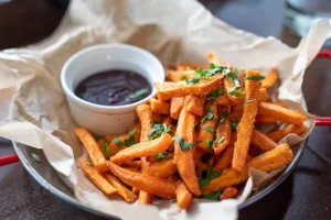 Chai-Spiced Sweet Potato Latkes