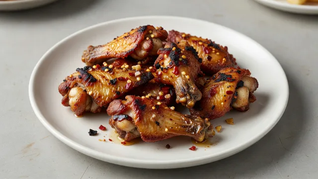 Charcoal-Grilled Hot Honey Wings