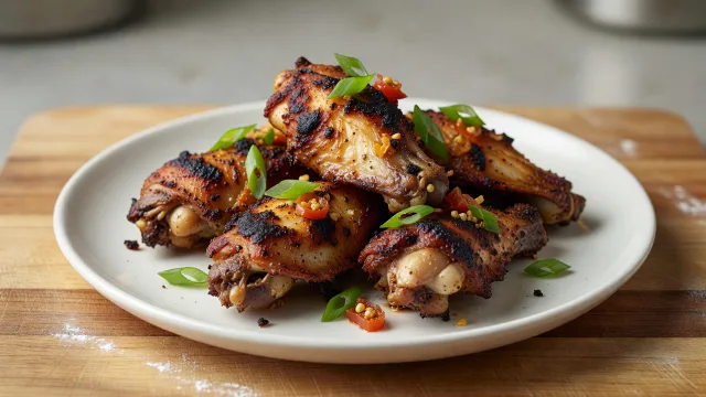 Charcoal-Grilled Jamaican Jerk Wings