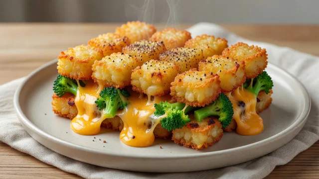 Cheddar Broccoli Tater Tot Bake