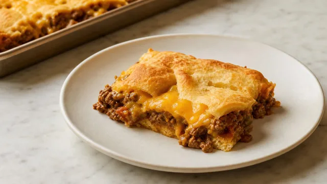Cheeseburger Crescent Bake