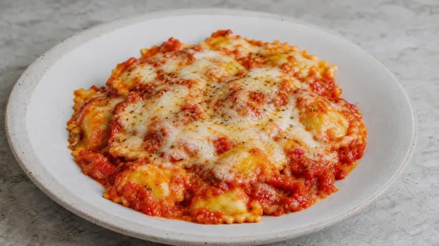 Cheesy Baked Ravioli