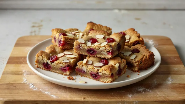 Cherry Almond Cookie Bars