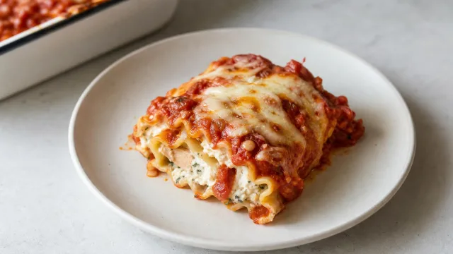 Chicken Parm Lasagna Rolls