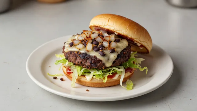 Classic Diner Crispy Black Bean Burgers